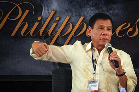 Tổng thống Philippines Rodrigo Duterte.